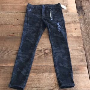 STS Blue- Grey/Black Camo Skinny Jeans